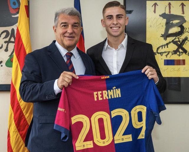 天天盈球即时比分直播-官方：巴萨与费尔明续约 新合同签至2029年